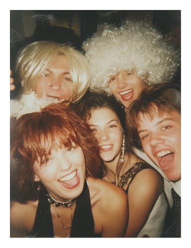 Zdjęcie polaroid przyjaciół